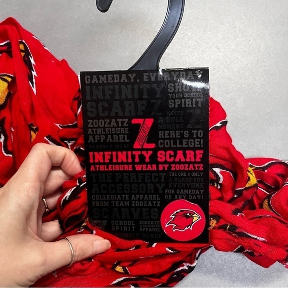 ARIZONA CARDINALS Raw Hem Infinity Scarf. NWT - Picture 6 of 8